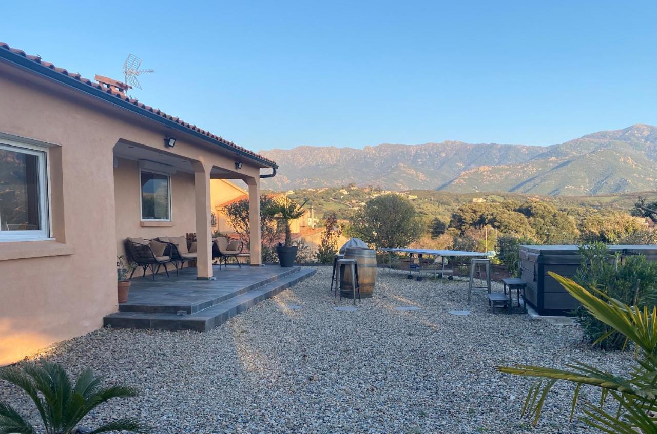 Villa Ghjuvan - Sea, Mountain & Spa Peri Bagian luar foto